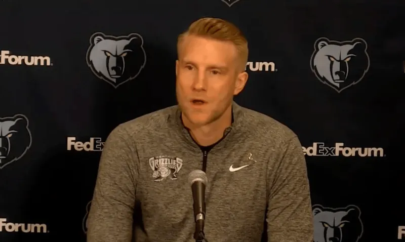 od体育-灰熊主帅采访全文：年轻球员非常棒，会继续保持战术风格